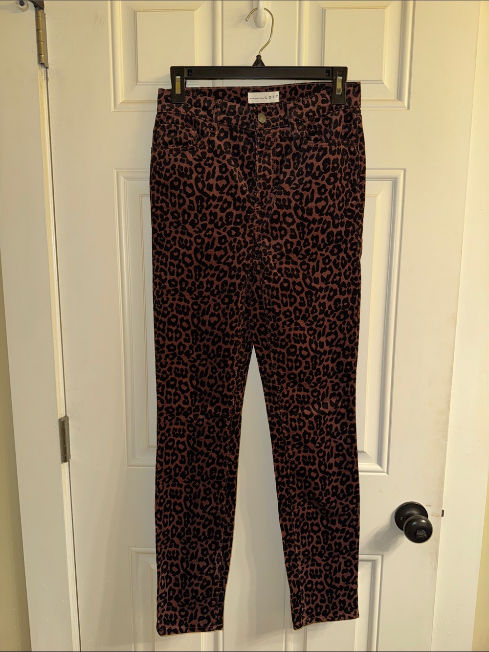 LOFT Leopard Skinny Jeans